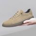 Low-top Round Head Lace-up Men's Shoes Cow Two-layer Leather Board Shoes British Casual Sports Shoes_vogvips.com