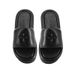 2025 Same Style SMFK Black Balloon Furry Slippers For Women Height Increasing Thick Sole Cross Flower Wearable_vogvips.com