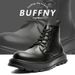 Retro Tooling Boots Thick-soled Heightening Lace-up Martin Boots Short Boots Men_vogvips.com