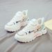 Summer Women's New Breathable Mesh Children's Korean Version Versatile White Thick Soled Sports Casual Dad Shoes_vogvips.com