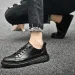 Classics Brown Genuine Leather Casual Shoes Men's Jogging Shoes Winter Warm Fur Oxford Shoes For Men Big Size:36-47 Mocassin_vogvips.com