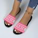 plus Size Flat Slippers for Women Casual round Toe Single Strap Slip-On Home Comfortable Sandals in Various Colors_vogvips.com