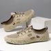Breathable Men's Casual Sports Shoes Large Size Sewn Leather Mesh Shoes Korean Version Trendy Men's Shoes_vogvips.com