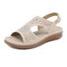 Z637-8 New 2025 For Women's Casual Lightweight Large Slope Heel Comfortable Sandals_vogvips.com