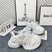 2025 Autumn New European Style Thick-Soled Dad Shoes For Versatile Round-Toe Platform Sole Lace-Up Casual Sneakers_vogvips.com