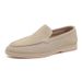 Euro Step Men's Loafers Spring And Autumn Classic Simple Comfortable Genuine Leather Suede Slip-On Casual Shoes_vogvips.com