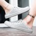 Me Slippers Wome Couple Breathable Summer Outside Street Beach Style Half-slippers Cover Toe No-slip Soft Light_vogvips.com