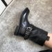 Cowhide Version~2025 Winter New Double Buckle Strap Round Toe Genuine Leather Over-the-Knee Side Zipper Chunky Heel_vogvips.com