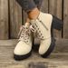 Plus Size High Side Zipper Fashion 2024 Autumn Winter New Low-Cut Square Heel Outdoor Women's Boots_vogvips.com