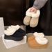 Women's Shoes Plus Size Snow Boots Short Suede Solid Color Warm Snow Boots Short Plush Thick Sole Cotton Shoes_vogvips.com