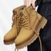 High-Top Yellow For Men 6785 White Martin Men's Casual Mid-Top Height-Increasing Waterproof American Retro Work Boots_vogvips.com