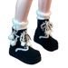 2026 Star Lace Thick-Soled Snow Boots For Women Autumn Winter New Fashion Versatile Retro Mid-Calf Warm Cotton Shoes_vogvips.com
