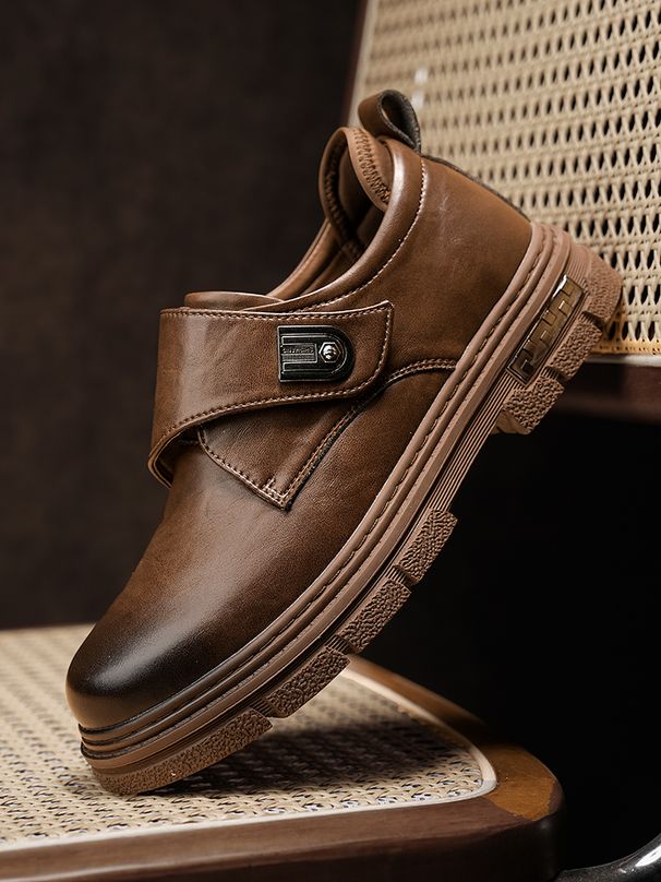 New Leather Spring Men's Shoes High-top Men's Heightening Tooling Martin Boots_vogvips.com