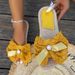 Women's Fashion Lace Trend Anti-slip Wear-resistant Soft Sole Flat Student Slippers_vogvips.com
