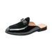 Suitable For All Seasons Large Size Half Slippers 38-47 Trendy Backless Loafers Men's Summer Lazy Slip-On Casual Leather Shoes_vogvips.com