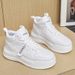 High Top White For Women, Autumn Winter New Item, Niche Versatile Sports And Leisure Board Shoes, Sponge Cake Thick E52_vogvips.com