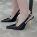 New Elegant Autumn Patent Leather Glossy Pointed High Closed Toe Single For Women Thin Heel Sexy Backless Shoes_vogvips.com