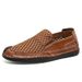 Summer Mesh Breathable And Comfortable Handmade Durable Leather Shoes_vogvips.com