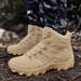 Men's Tactical Boots For Outdoor Training, Hiking & Desert Exploration - Durable PU Leather Combat Shoes Running, Riding Camping Desert Adventure_vogvips.com
