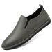 Men's Shoes Leather Thick-soled Soft-soled Casual Shoes Round Head Foot Cover Men's Casual Leather Shoes_vogvips.com
