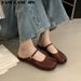 Women Tabi Ninja Slippers Brand Mules Soft Microfiber Comfy Flats Fashion Split Toe Slides Casual Loafer Shallow_vogvips.com