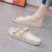 2025 New EVA Thick Sole Casual Elevated Height External Wear, Cool Slippers With Double Button Lightweight Anti Slip_vogvips.com