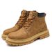 Martin Autumn Putian New British Style High-top Yellow Waterproof Non-slip Thick-soled Men's Work Boots_vogvips.com