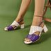 SHLIANG Women's Peep Toe Sandals Chunky Heels Fashion Buckle Strap Slingbacks Summer High Heels Synthetic Leather Sandals Womens Shoes Y0617_vogvips.com
