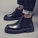 European Warm Series Men's Business Formal Genuine Martin Handmade High-top Leather Shoes British Style Short Boots Autumn Winter_vogvips.com