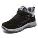 Women's Snow 2024 Winter New Style Fleece Lined Thickened Cotton Boots Warm Walking Shoes_vogvips.com