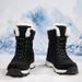Women's Snow Winter Fleece Lined Thickened New Style Northeast Cotton Shoes Waterproof Non-Slip Outdoor Skiing Mid-Calf_vogvips.com