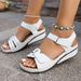 New Cross-border Roman Women, Breathable, Stitched With Velcro, Large Size, European And American Retro Solid Color_vogvips.com