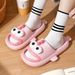 Cute Big Eyed Clown Fish Women Summer Bathroom Anti Slip Thick Sole Cool Slippers For External Wear_vogvips.com