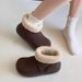 Thick-Soled Snow For Women 2025 New Winter Fleece-Lined Outdoor Shoes Ski Little Potato Cotton Boots_vogvips.com