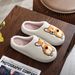 Quirky Cute Short-Legged Corgi Embroidered Cotton For Men And Women Winter Comfortable Furry Slippers Pet_vogvips.com