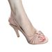 French-style Vintage Ruched Strap Sandals For Women, Summer 2026 New Model, Elegant Metal Buckle Peep-toe High-heeled_vogvips.com