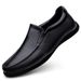 Driving Casual Men's Shoes Grandpa Dad Leather Shoes Beanie Shoes Soft-soled Loafers_vogvips.com