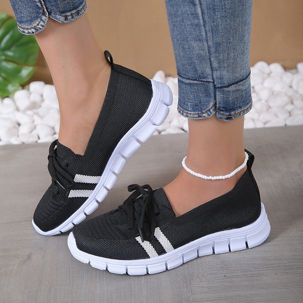 women's casual preppy style flying weave shoes_vogvips.com