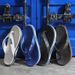 New Fashionable Casual Simple Flip Flops, Outerwear, Anti Slip, Men's Breathable Beach Sandals_vogvips.com