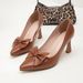 Brown Pointed Stiletto High Heels Women's Patent Leather Texture Elegant Single Shoes Fashion Commuter Shoes Banquet Dress Shoes_vogvips.com