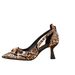 Women's Genuine Leather Sandals A Shallow Cut, Extremely Stylish And Suitable Pairing With Skirts, Elegant High-heeled_vogvips.com