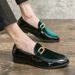 Men's Plus Size Four Season British Leather Shoes, Fashionable And Casual Youth Sets, One Foot Lazy Shoes_vogvips.com