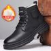 European Warm Series New Casual With Cotton Lining, Warm Martin Trendy Versatile Work Boots, Men's Shoes_vogvips.com