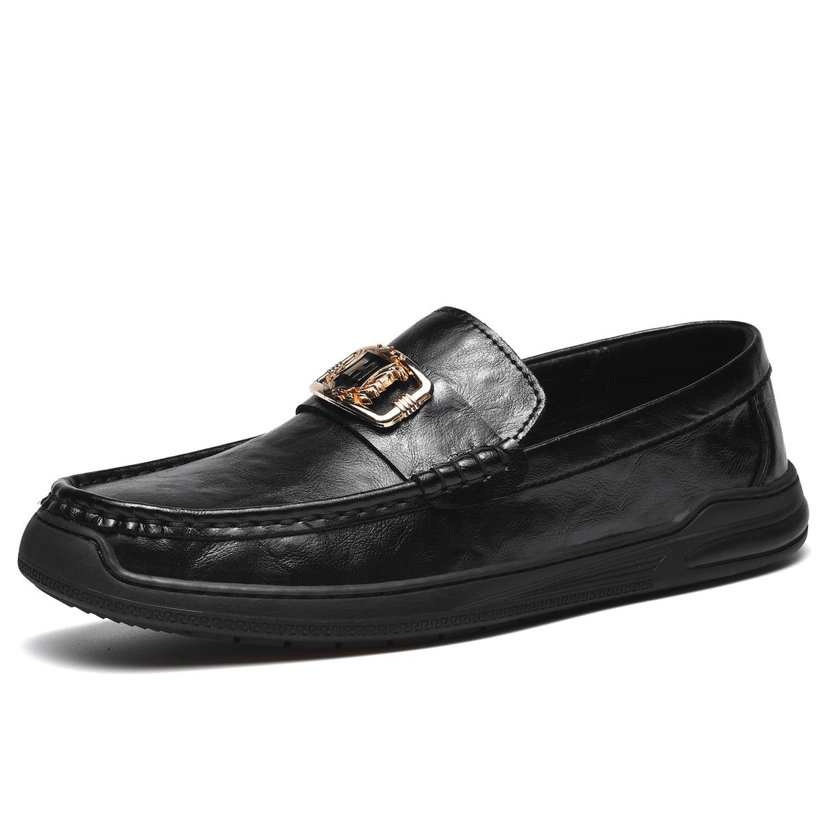 Live Genuine Leather Moccasins Large Size Men's Shoes Patent Leather Slip-On Driving Shoes Casual Leather Shoes_vogvips.com