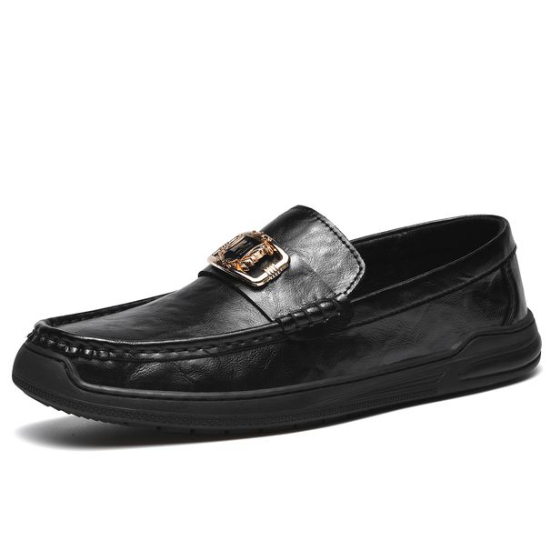 Live Genuine Leather Moccasins Large Size Men's Shoes Patent Leather Slip-On Driving Shoes Casual Leather Shoes_vogvips.com