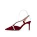 P7Summer Baotou Rhinestone Sandals Feminine Strap Stiletto Fairy Style Super High Heels Red Wedding Shoes_vogvips.com