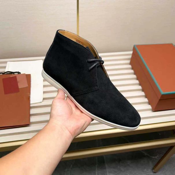 2025 Autumn Winter New Genuine Leather Fashion Casual Cowhide Versatile Men's High-top Comfortable Loafers_vogvips.com
