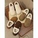 2025 Little Potato Ugly Cute Retro Flat For Women New Lazy Slip-On Fleece-Lined Warm Fluffy Cotton Shoes_vogvips.com