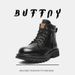 Warm High-top Locomotive Thick-soled Heightening Martin Boots Men's Big-headed Tooling Boots Velvet Men's Leather Boots_vogvips.com