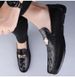 Men's Loafers Style Round Head Foot Cover Lazy Leather Shoes Leather Shoes_vogvips.com